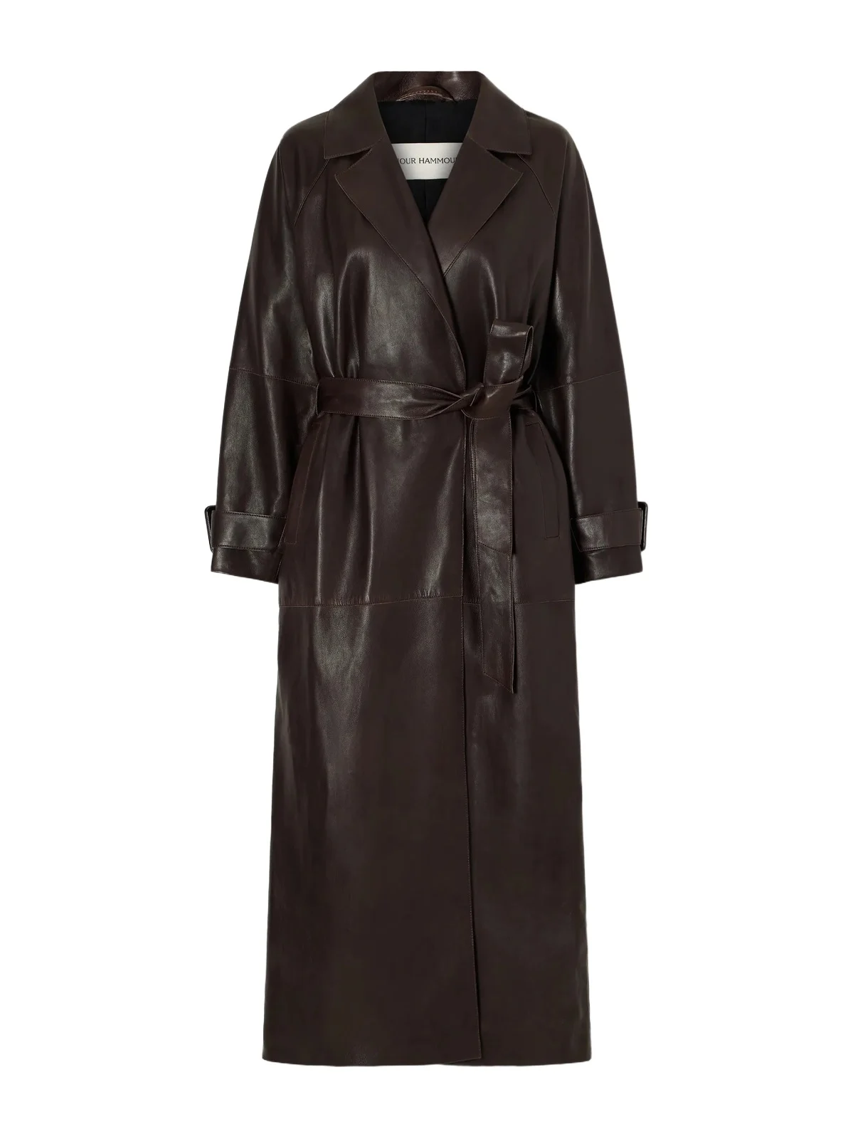 Staley Belted Leather Coat