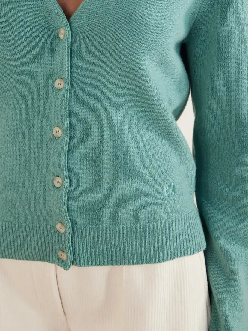 HIGH SPORT Cardi Wool And Cashmere-blend Cardigan - Green | Thumbnail 4 HIGH SPORT Cardi Wool And Cashmere-blend Cardigan - Green | Thumbnail 4