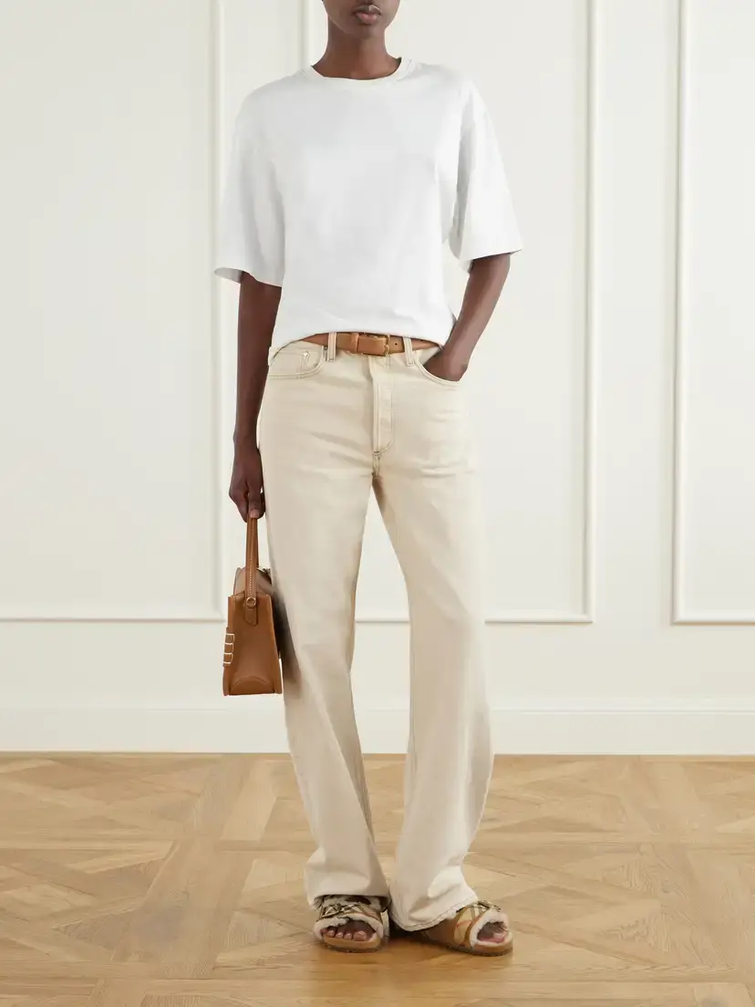 Burberry Urchin Check Shearling-trimmed Sandals | Thumbnail 4 Burberry Urchin Check Shearling-trimmed Sandals | Thumbnail 4