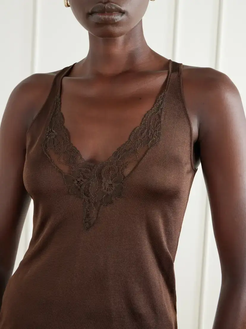 Balmain Lace-trimmed Knitted Tank | Thumbnail 5 Balmain Lace-trimmed Knitted Tank | Thumbnail 5