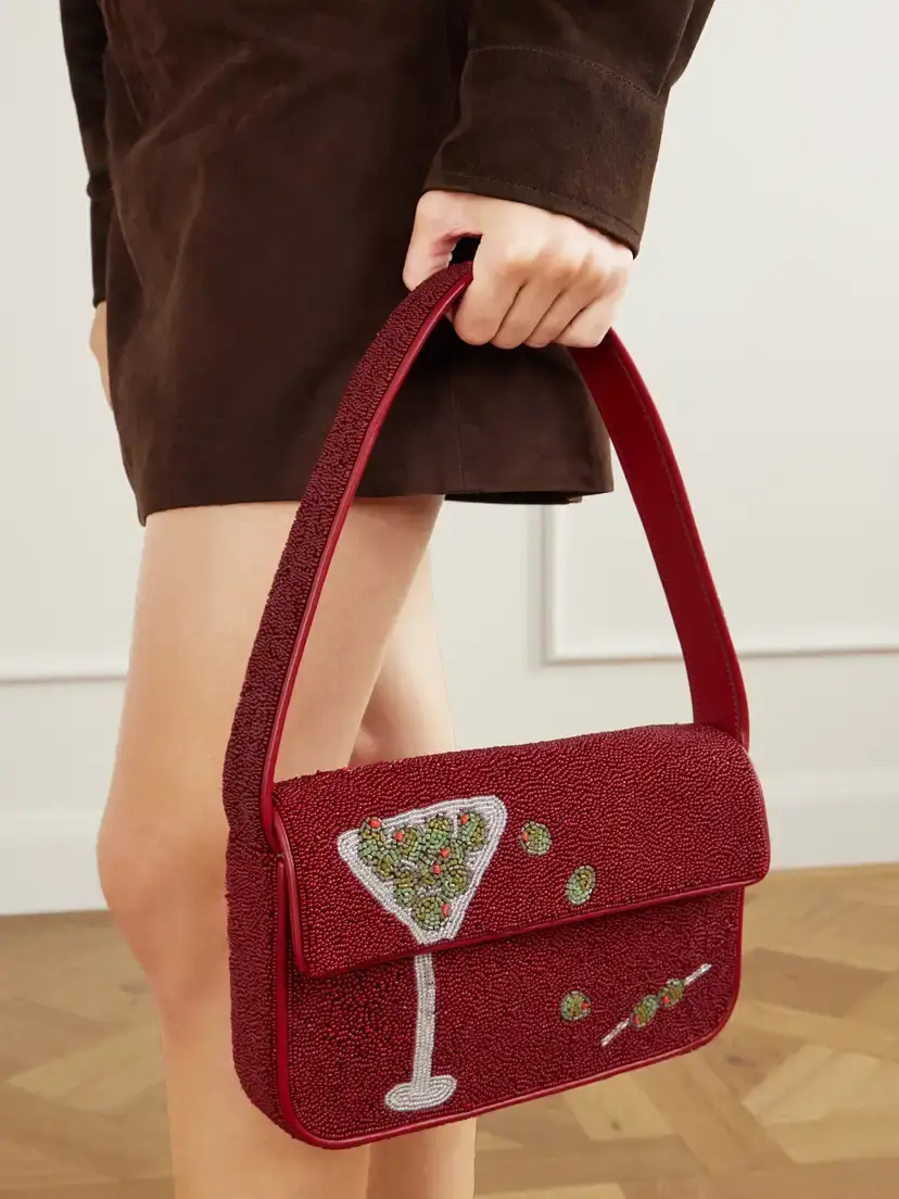 Staud Tommy Bead-embellished Shoulder Bag | Thumbnail 2 Staud Tommy Bead-embellished Shoulder Bag | Thumbnail 2