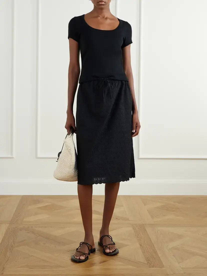Faithfull Santana Broderie Anglaise Midi Skirt | Thumbnail 2