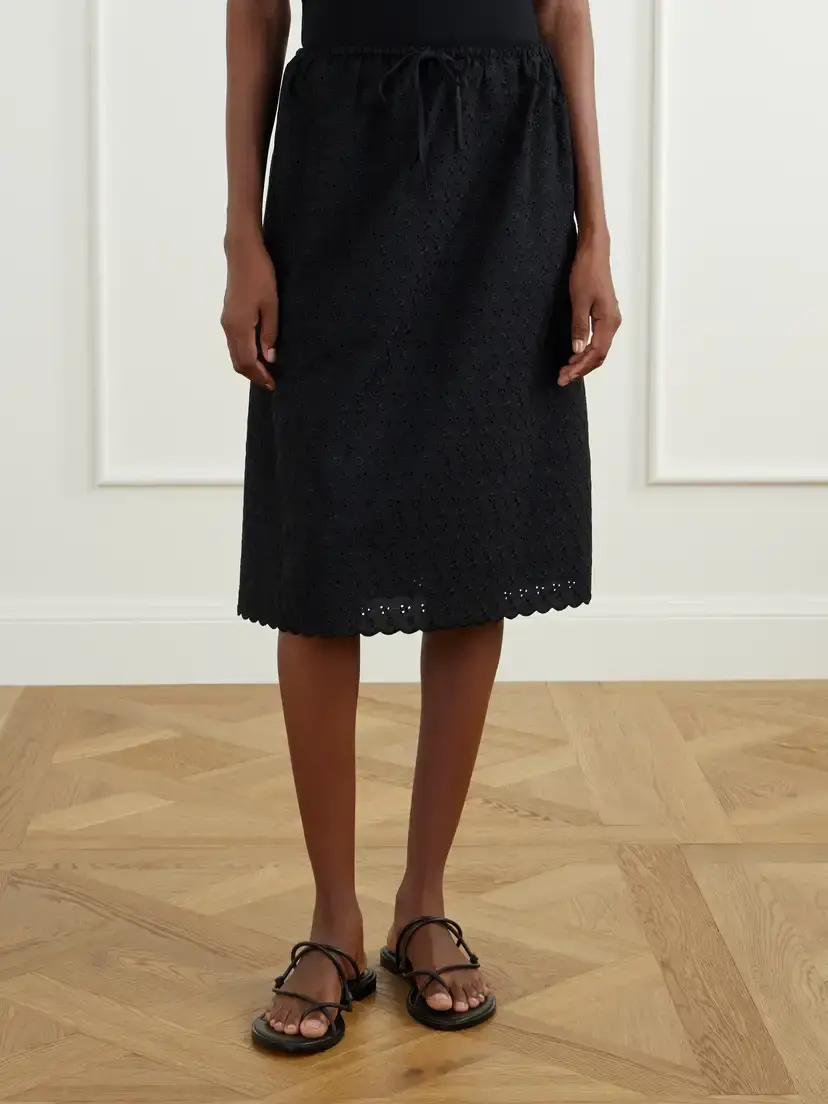 Faithfull Santana Broderie Anglaise Midi Skirt | Thumbnail 3