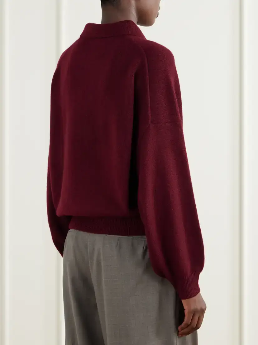 Lisa Yang Etta Cashmere Polo Sweater | Thumbnail 4