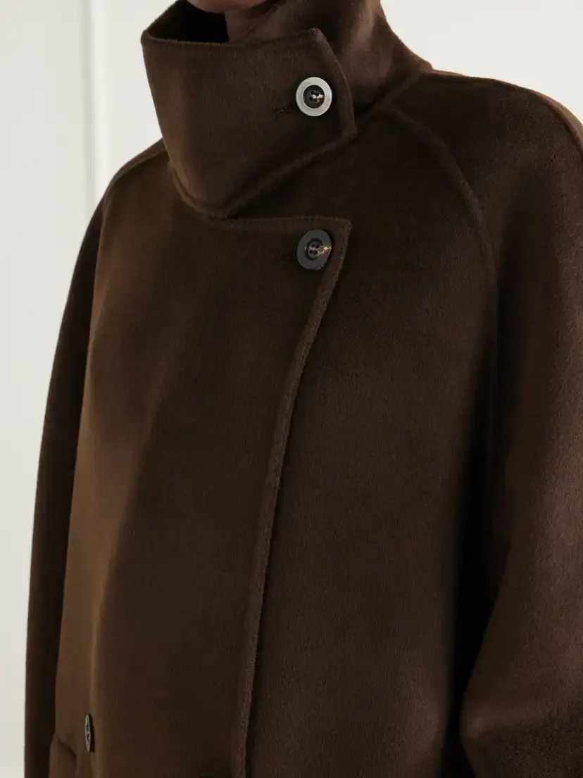 Lisa Yang Button Wool And Cashmere-blend Coat | Thumbnail 5 Lisa Yang Button Wool And Cashmere-blend Coat | Thumbnail 5