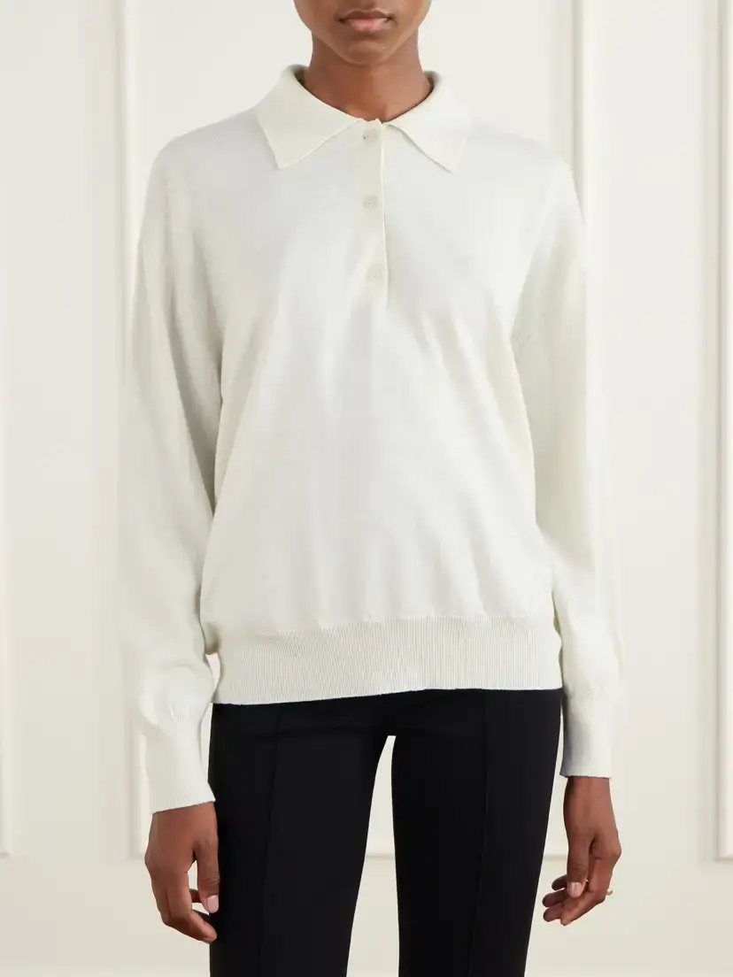 HIGH SPORT Elyse Cotton And Wool-blend Polo Shirt | Thumbnail 3