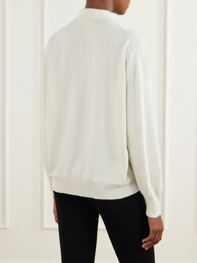 HIGH SPORT Elyse Cotton And Wool-blend Polo Shirt | Thumbnail 4