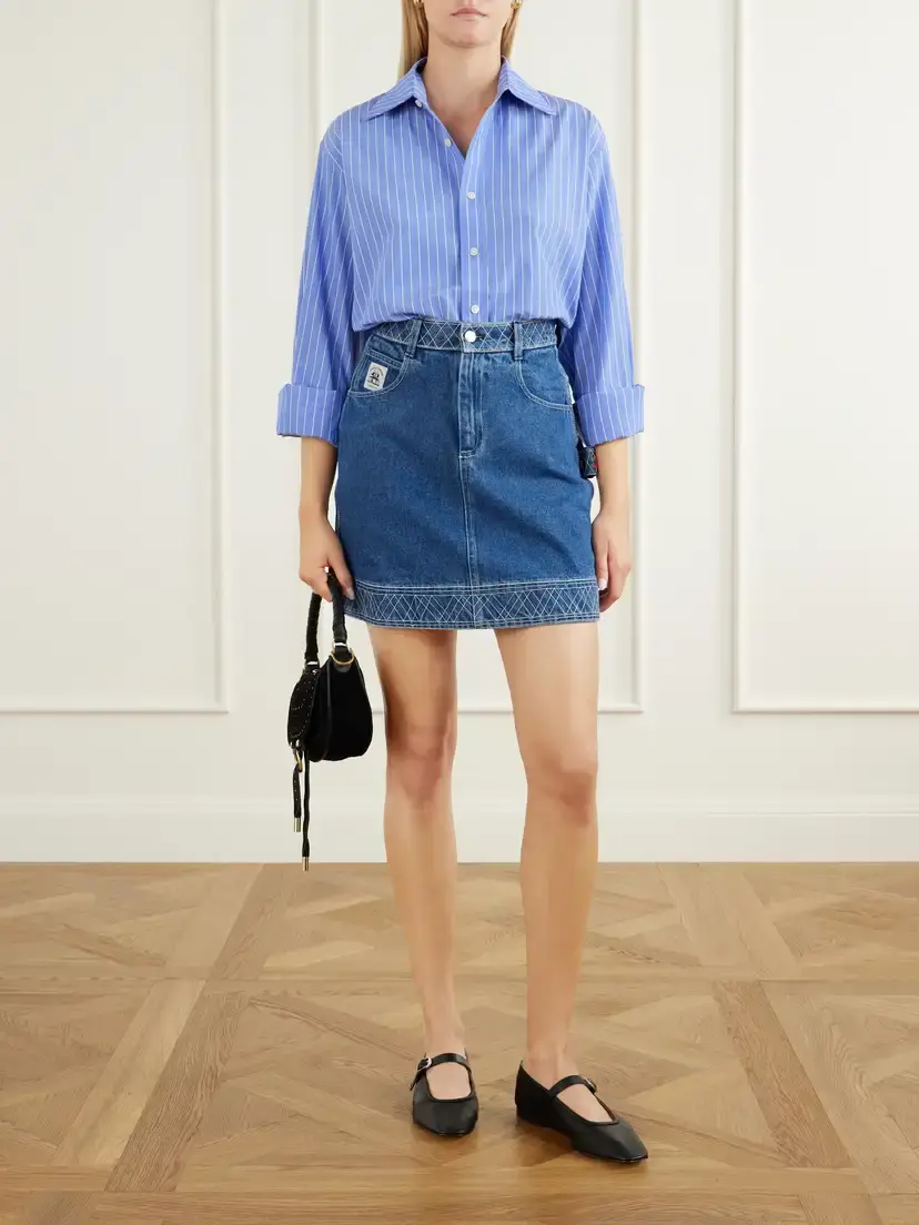 BODE Bluebell Striped Cotton-poplin Shirt | Thumbnail 2 BODE Bluebell Striped Cotton-poplin Shirt | Thumbnail 2