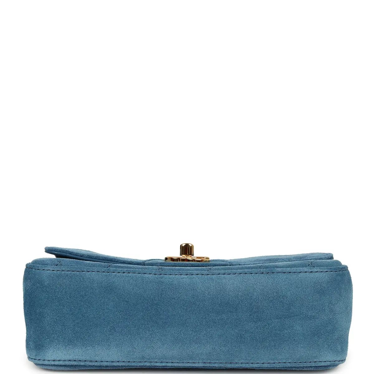 Chanel Chanel Mini "Souplissimo" Flap Bag Blue Suede Gold Hardware | Thumbnail 6 Chanel Chanel Mini "Souplissimo" Flap Bag Blue Suede Gold Hardware | Thumbnail 6