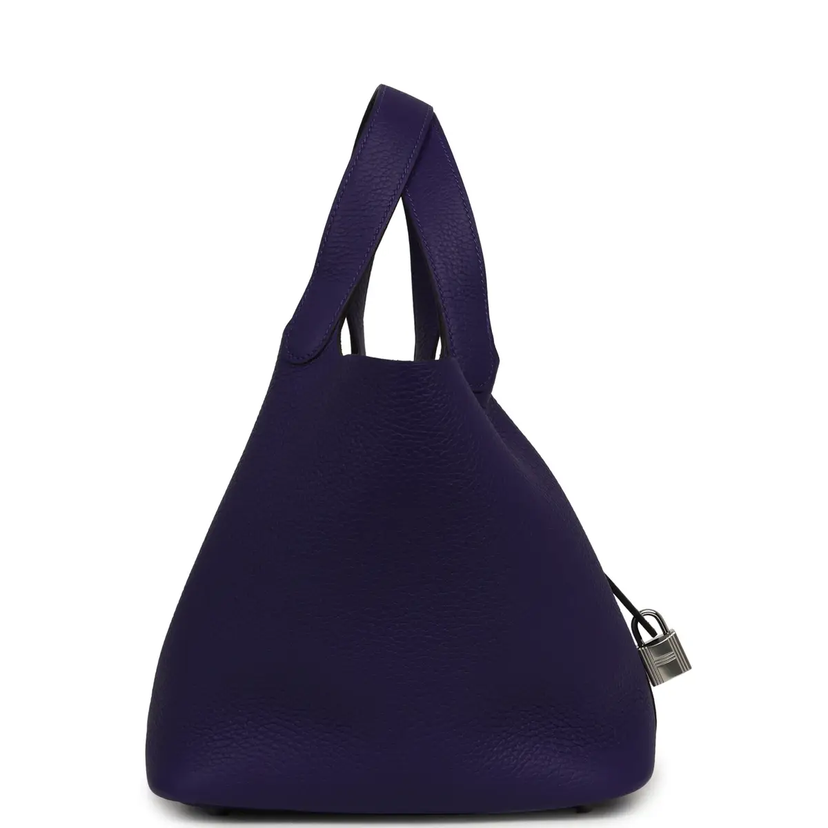 HERMÈS Hermes Picotin Lock 22 Purple Clemence Palladium Hardware | Thumbnail 3 HERMÈS Hermes Picotin Lock 22 Purple Clemence Palladium Hardware | Thumbnail 3