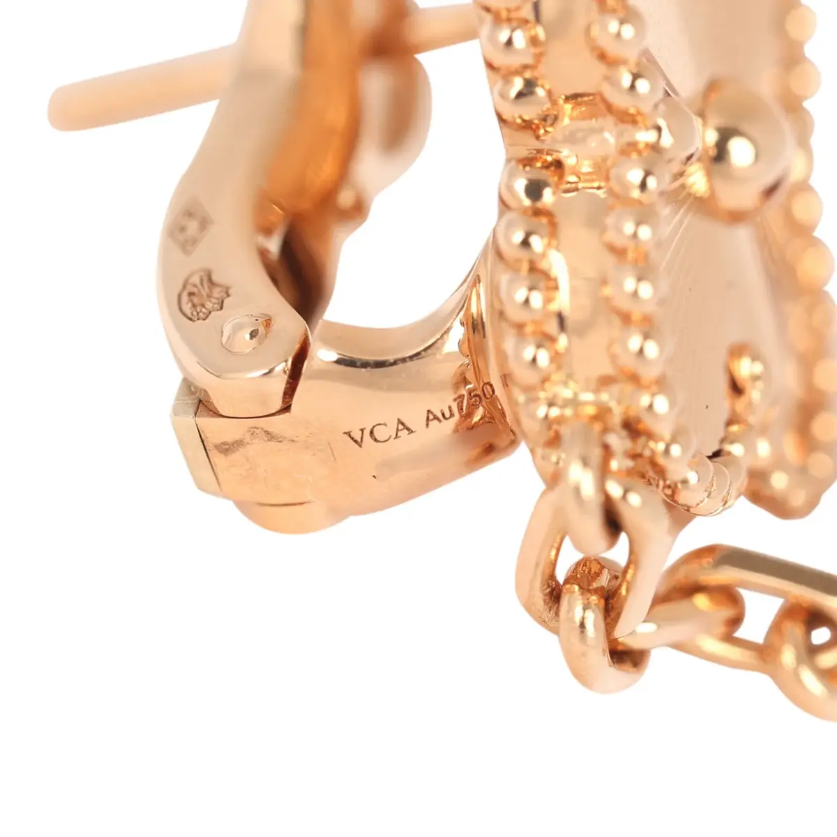 Van Cleef & Arpels Pre-owned Van Cleef & Arpels Magic Alhambra 2 Motif Earrings Carnelian 18K Rose Gold | Thumbnail 5 Van Cleef & Arpels Pre-owned Van Cleef & Arpels Magic Alhambra 2 Motif Earrings Carnelian 18K Rose Gold | Thumbnail 5
