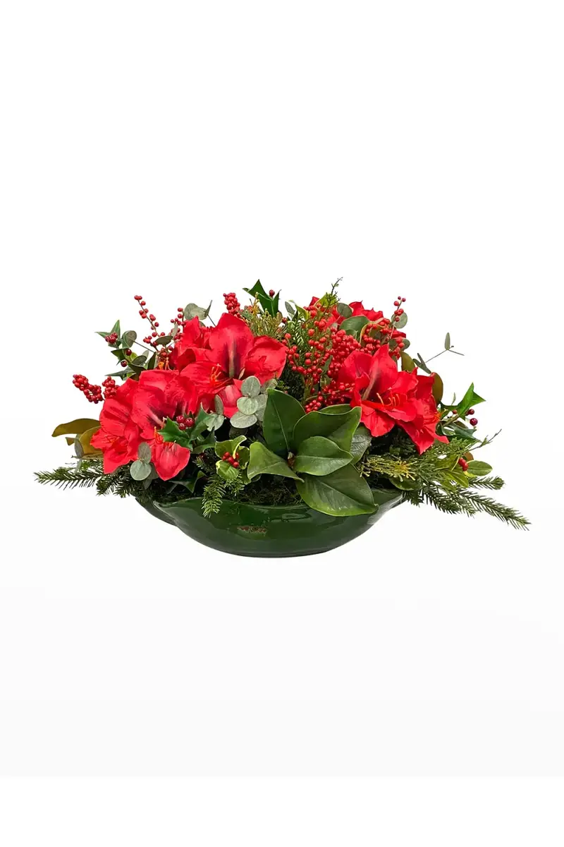 Winward Home Faux Amaryllis Berry Floral Arrangement in Basket | Thumbnail 2 Winward Home Faux Amaryllis Berry Floral Arrangement in Basket | Thumbnail 2