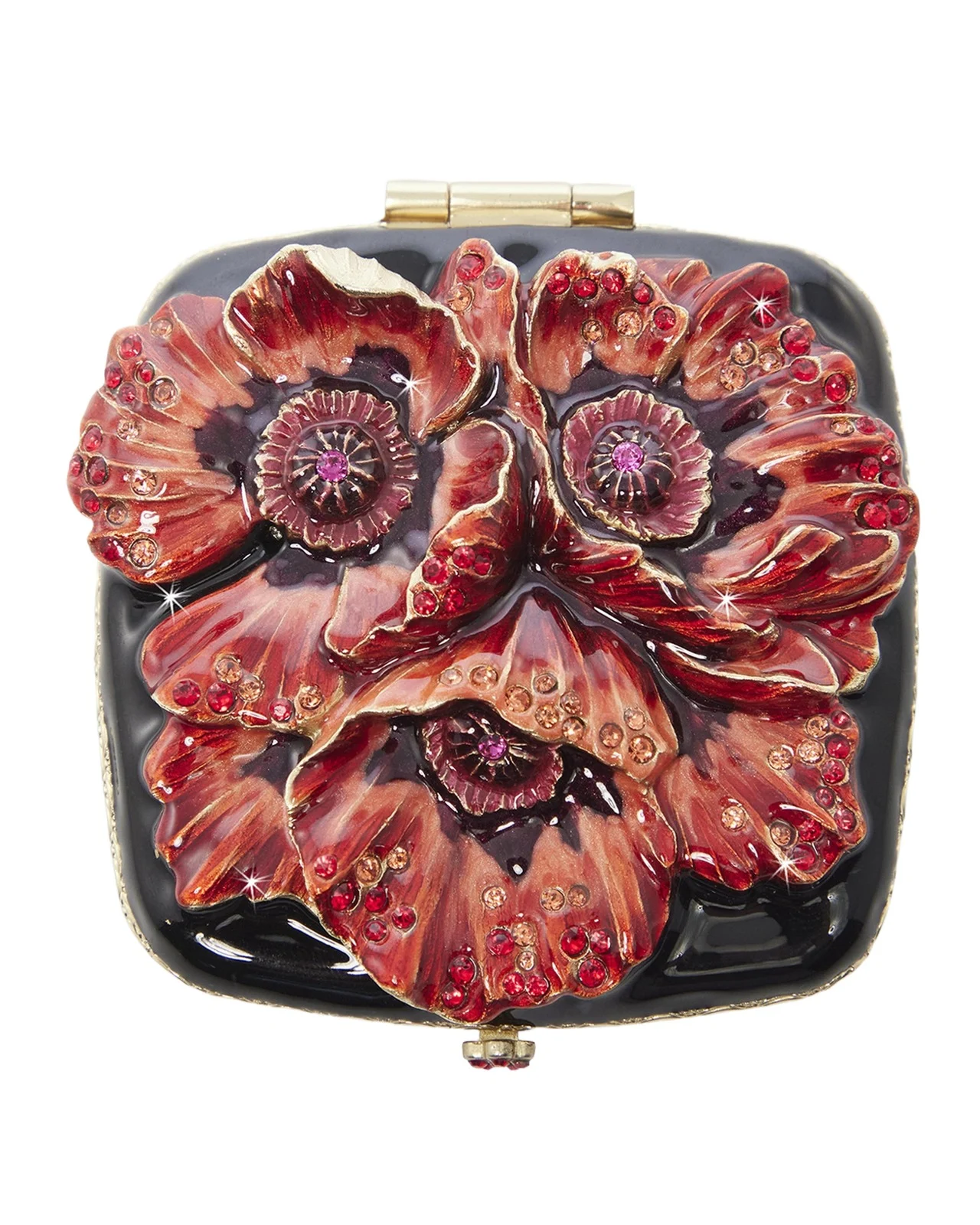 Jay Strongwater Poppy Square Compact