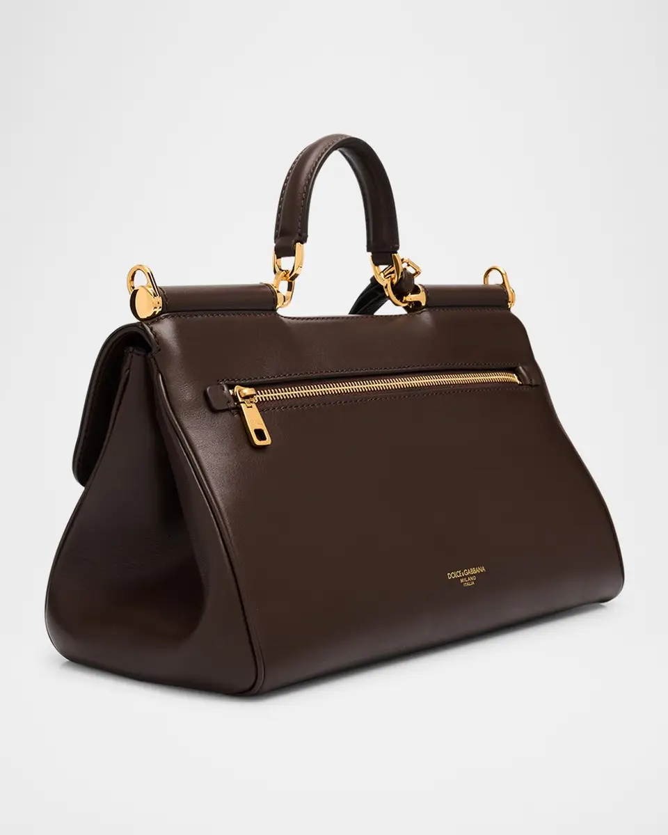 Dolce & Gabbana My Sicily Leather Top-Handle Bag | Thumbnail 3 Dolce & Gabbana My Sicily Leather Top-Handle Bag | Thumbnail 3