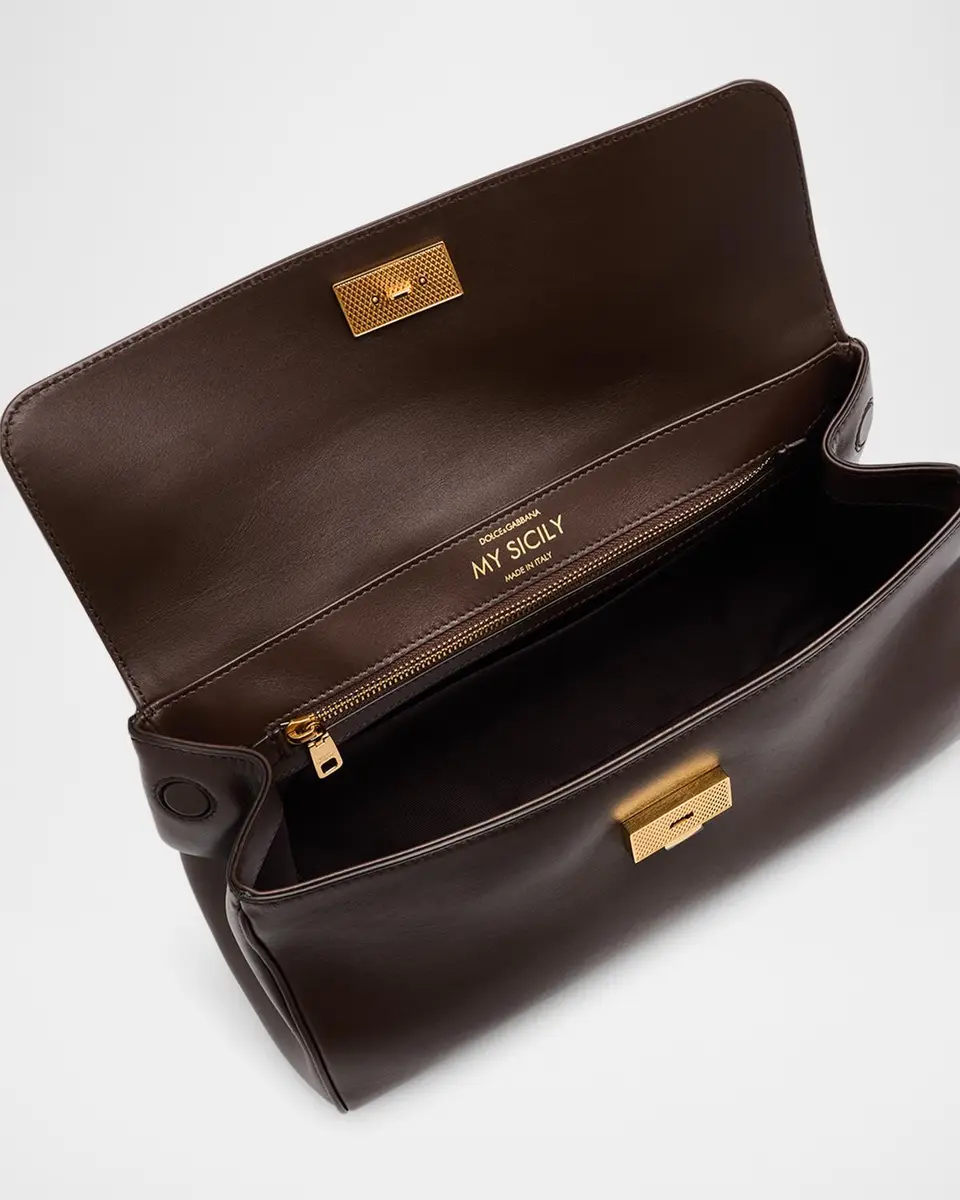 Dolce & Gabbana My Sicily Leather Top-Handle Bag | Thumbnail 4 Dolce & Gabbana My Sicily Leather Top-Handle Bag | Thumbnail 4