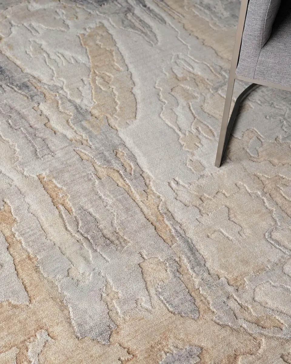 Exquisite Rugs Infinity Power-Loomed Grey/Silver Rug | Thumbnail 4 Exquisite Rugs Infinity Power-Loomed Grey/Silver Rug | Thumbnail 4