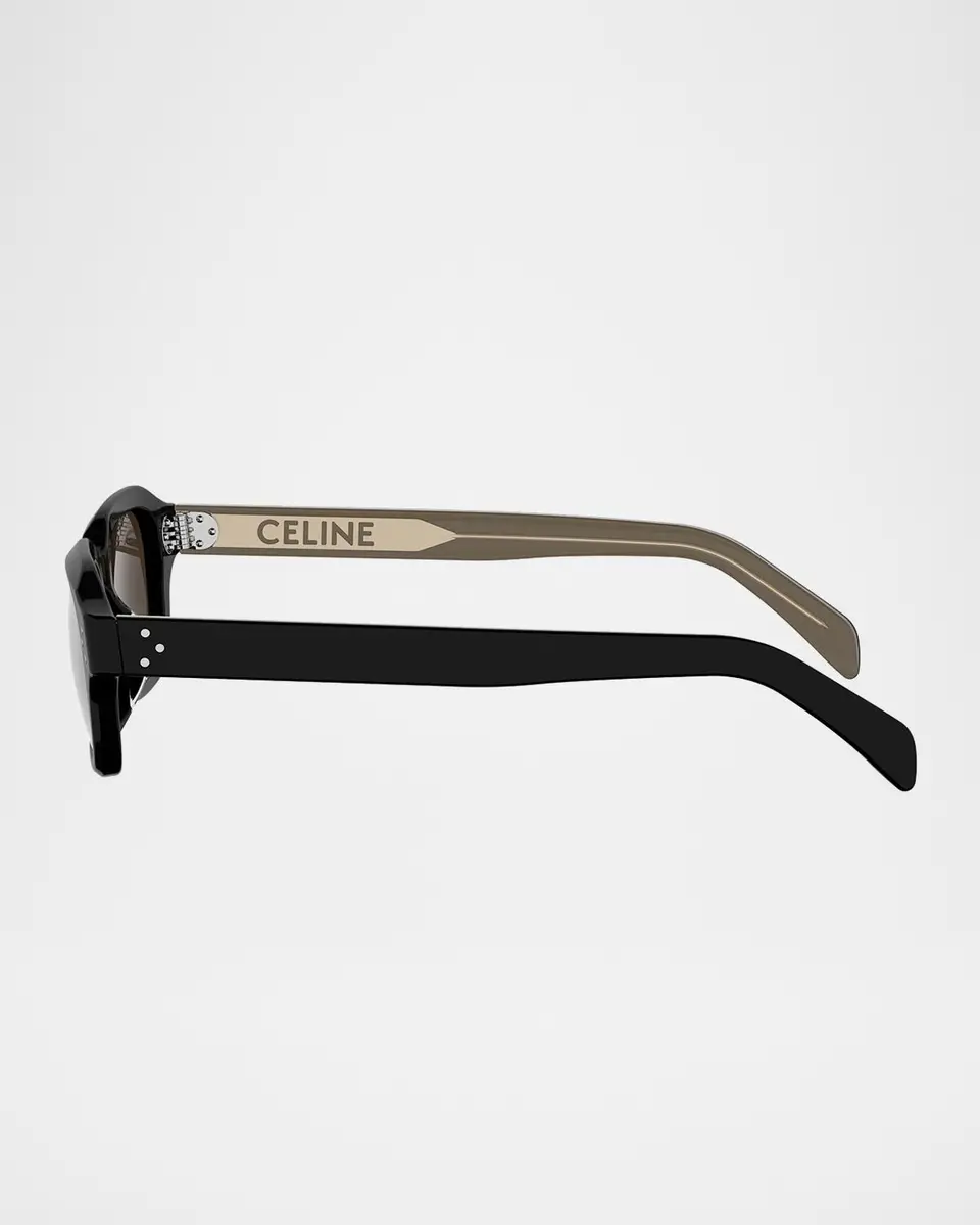 Celine Men's 3 Dots Acetate Rectangle Sunglasses | Thumbnail 3 Celine Men's 3 Dots Acetate Rectangle Sunglasses | Thumbnail 3