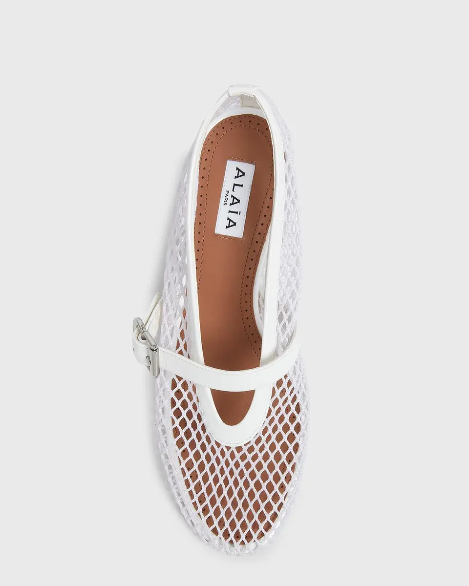 Alaïa 55mm Fishnet Ballerina Pumps | Thumbnail 4 Alaïa 55mm Fishnet Ballerina Pumps | Thumbnail 4