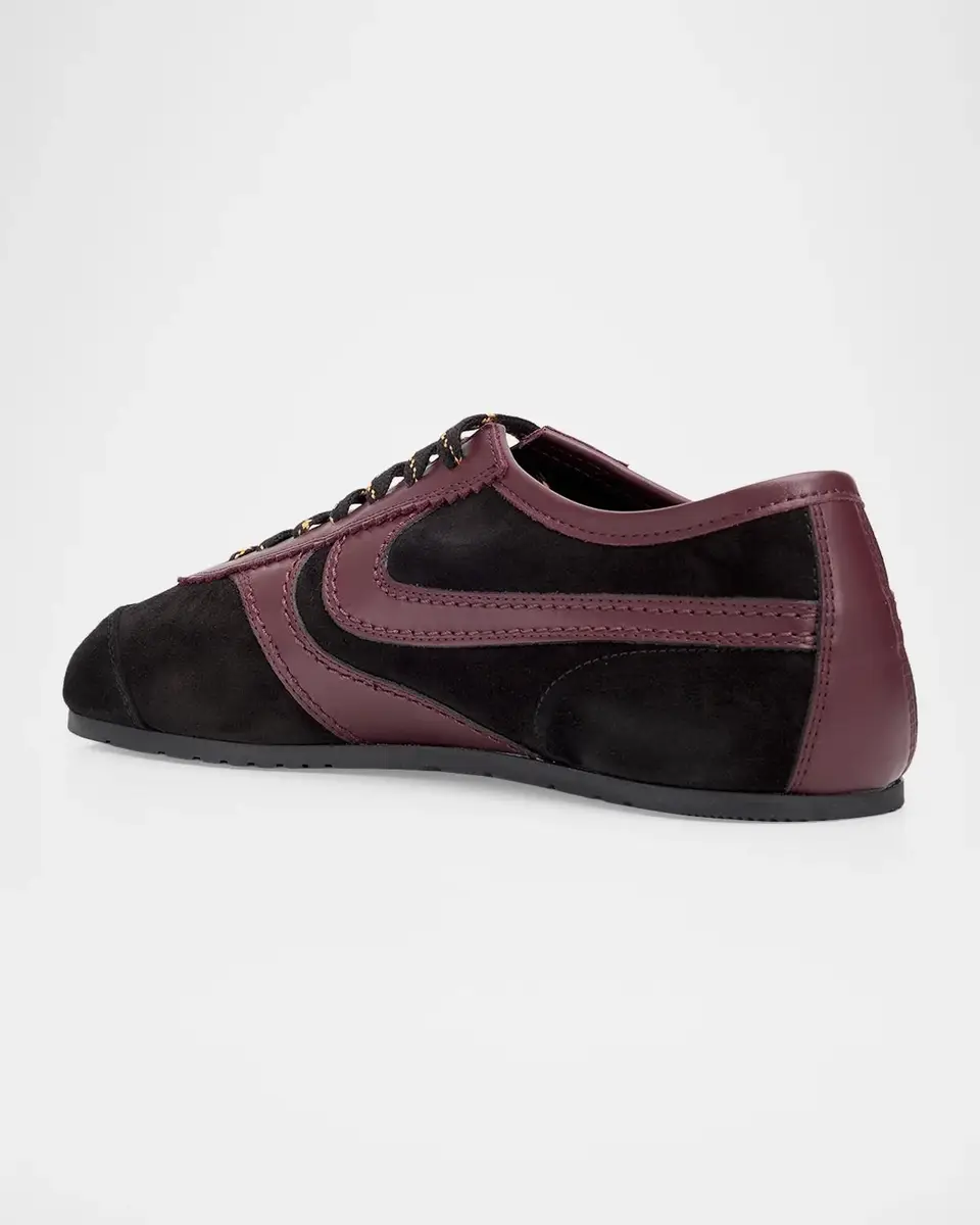 Dries Van Noten Men's Mosaicon T-Toe Suede Low-Top Sneakers | Thumbnail 2 Dries Van Noten Men's Mosaicon T-Toe Suede Low-Top Sneakers | Thumbnail 2