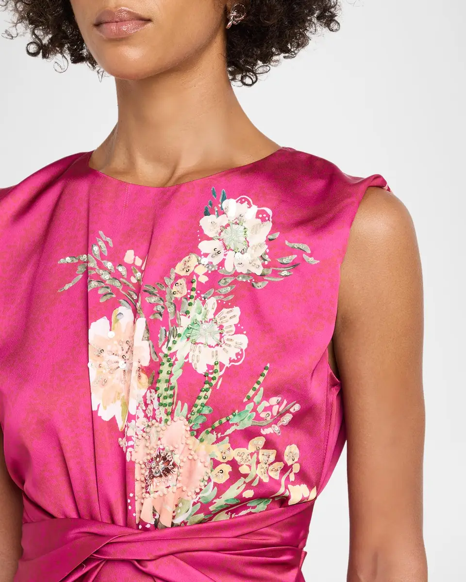 Saloni Gwen Silk Midi Dress | Thumbnail 5 Saloni Gwen Silk Midi Dress | Thumbnail 5