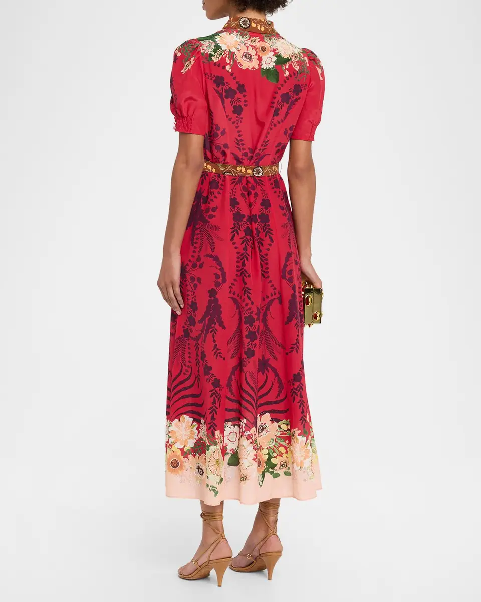 Saloni Vanessa Floral Shirtdress | Thumbnail 3 Saloni Vanessa Floral Shirtdress | Thumbnail 3