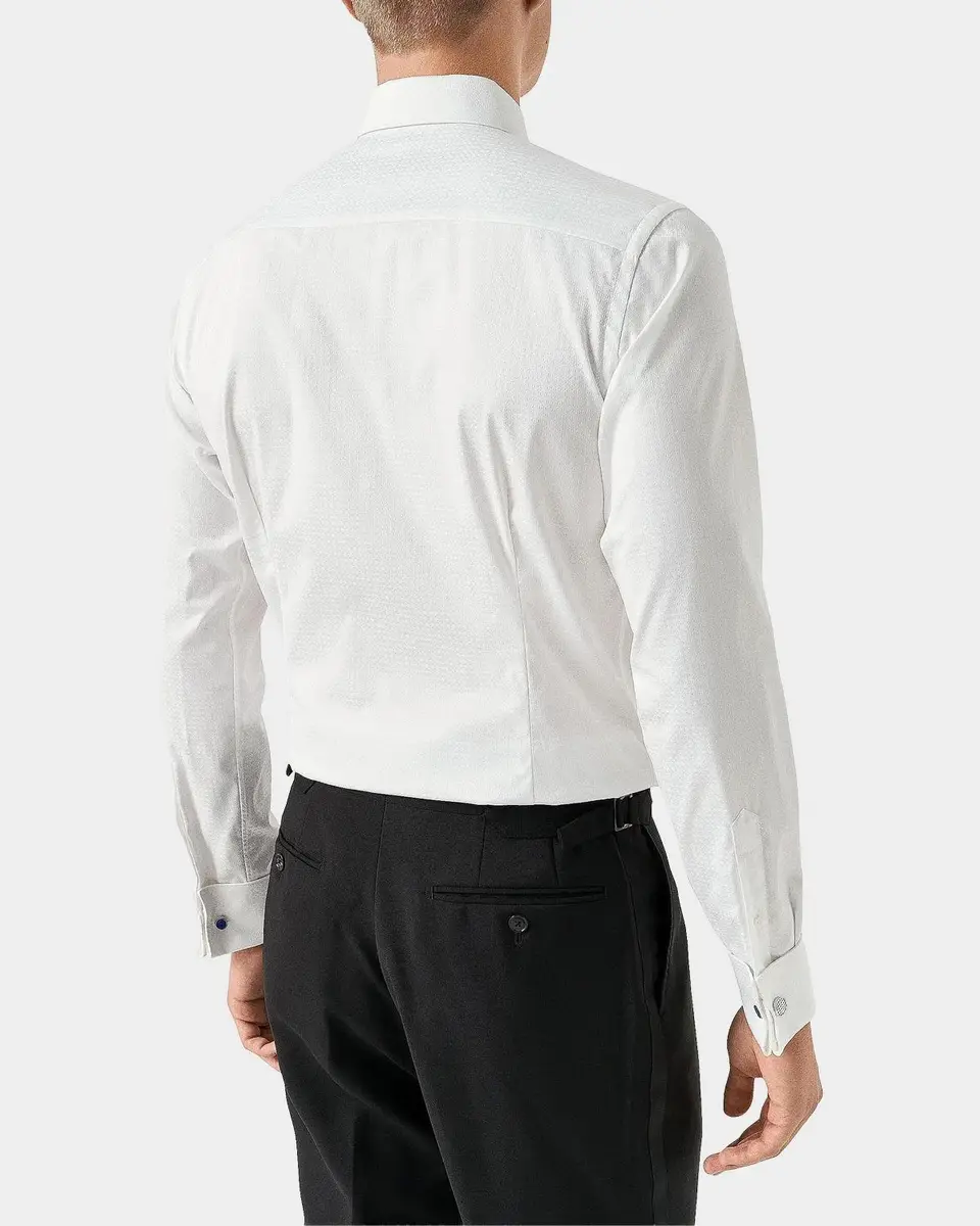 Eton Geometric Brocade Formal Contemporary-Fit Shirt | Thumbnail 2