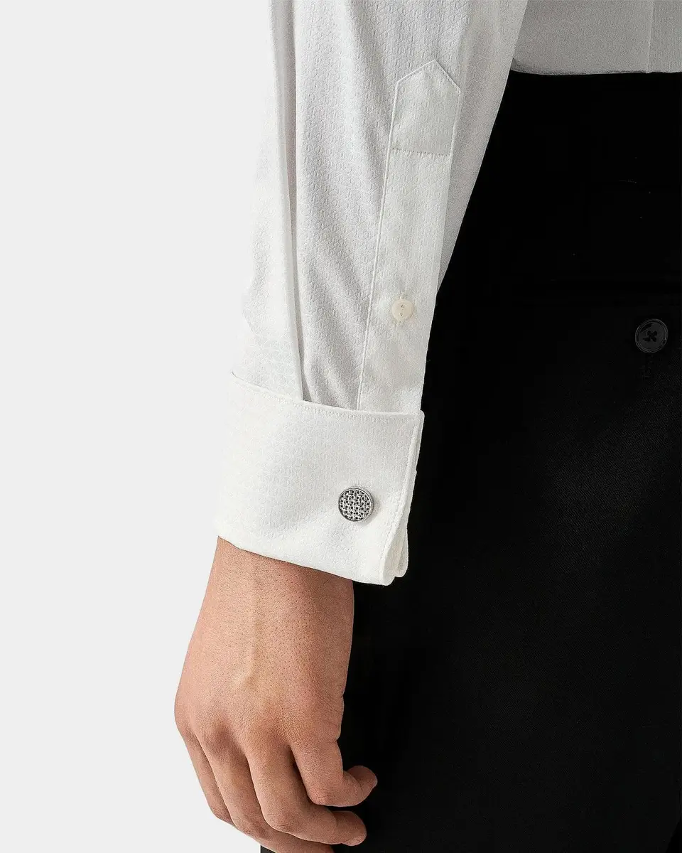 Eton Geometric Brocade Formal Contemporary-Fit Shirt | Thumbnail 6