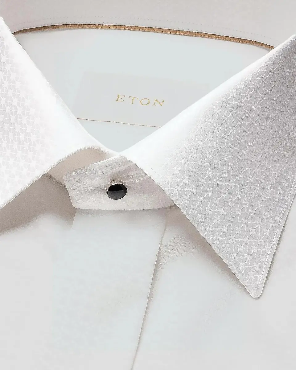 Eton Geometric Brocade Formal Contemporary-Fit Shirt | Thumbnail 8