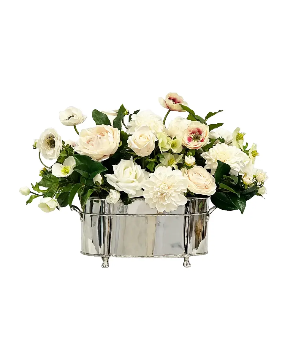 Winward Home Mixed 26" Faux Floral Arrangement in Brass Planter | Thumbnail 2 Winward Home Mixed 26" Faux Floral Arrangement in Brass Planter | Thumbnail 2