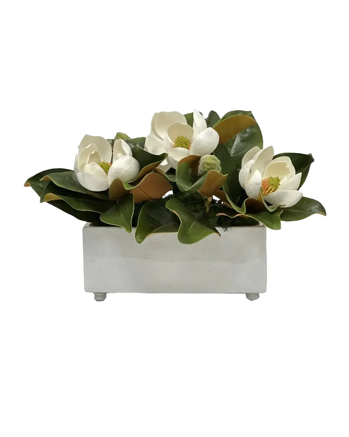 Winward Home Magnolia 20" Faux Floral Arrangement in Ceramic Vase