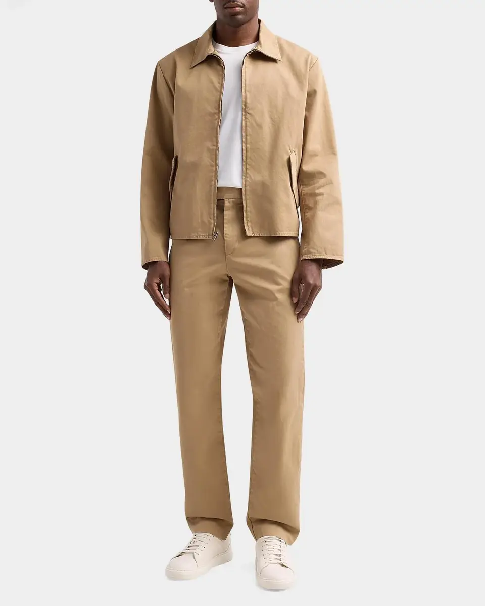 Vince Men's Brushed Twill Straight Leg Flat-Front Pants | Thumbnail 2 Vince Men's Brushed Twill Straight Leg Flat-Front Pants | Thumbnail 2