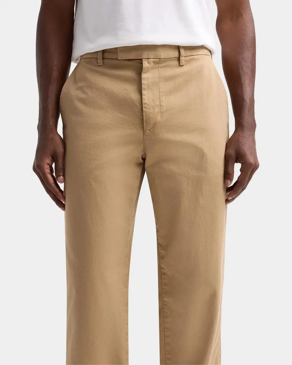 Vince Men's Brushed Twill Straight Leg Flat-Front Pants | Thumbnail 3 Vince Men's Brushed Twill Straight Leg Flat-Front Pants | Thumbnail 3