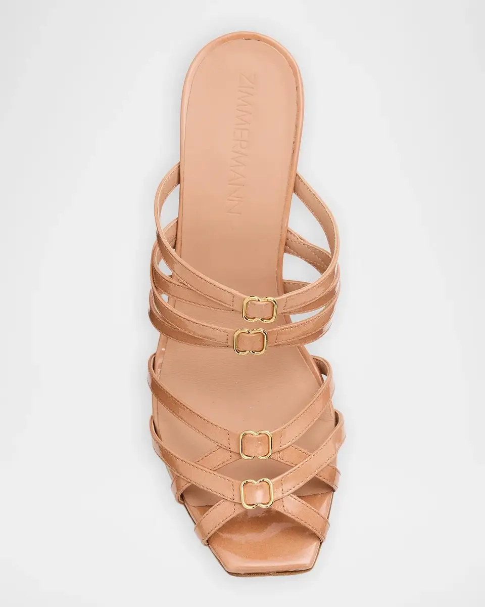 Zimmermann 85mm Solstice Patent Leather Mules | Thumbnail 3