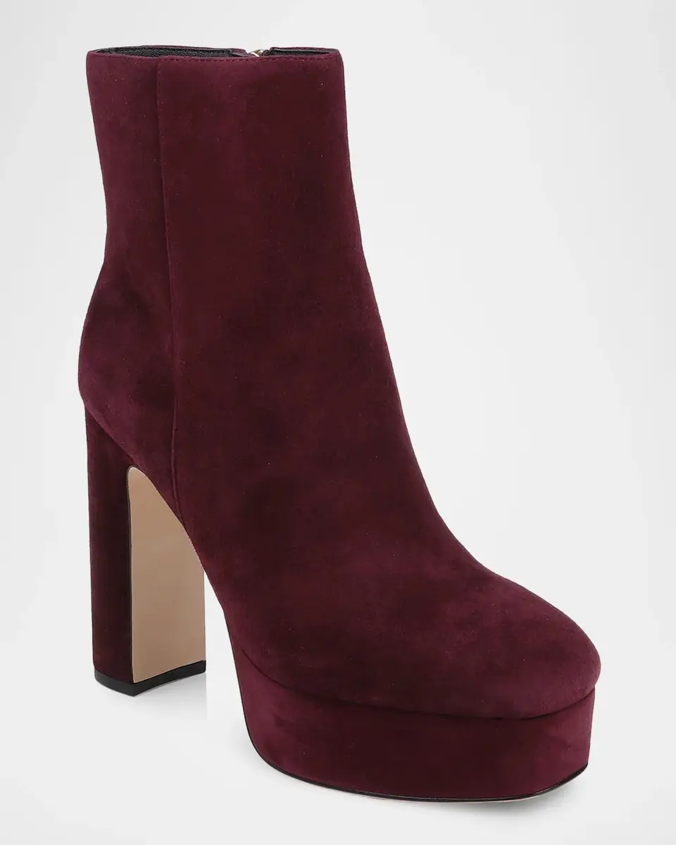 L'Agence Soho Suede Platform Ankle Boots | Thumbnail 5