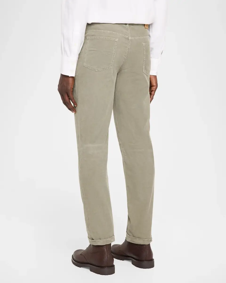 Brunello Cucinelli Men's Micro-Corduroy Straight Leg Five-Pocket Pants | Thumbnail 3 Brunello Cucinelli Men's Micro-Corduroy Straight Leg Five-Pocket Pants | Thumbnail 3
