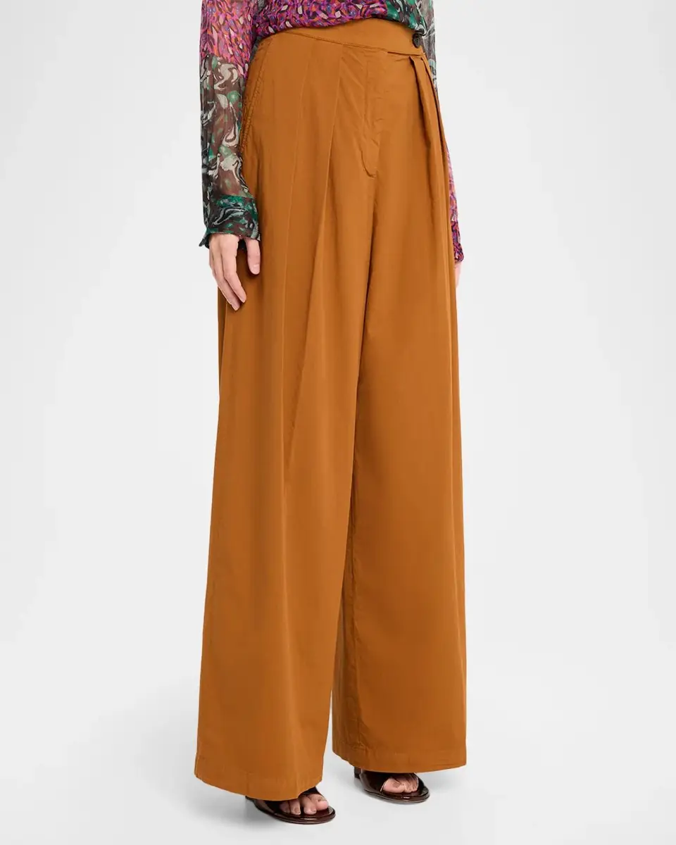 Dries Van Noten Pamplona Pleated Wide-Leg Pants | Thumbnail 4