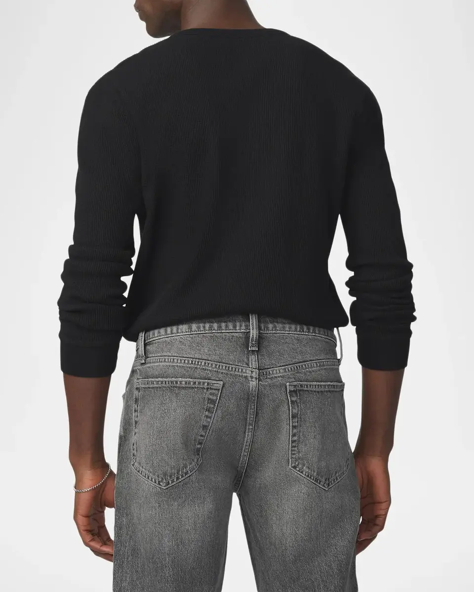 Joe's Jeans Men's Waffle-Knit Cotton Long-Sleeve Henley | Thumbnail 2