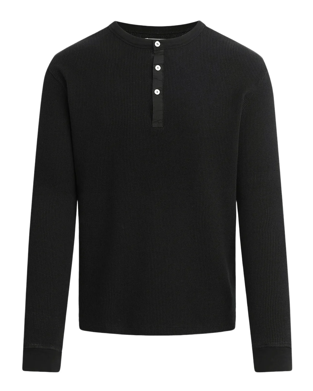 Men's Waffle-Knit Cotton Long-Sleeve Henley Men's Waffle-Knit Cotton Long-Sleeve Henley