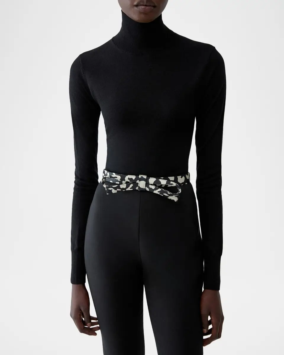 Carolina Herrera Leopard Jacquard Bow Belt | Thumbnail 2 Carolina Herrera Leopard Jacquard Bow Belt | Thumbnail 2
