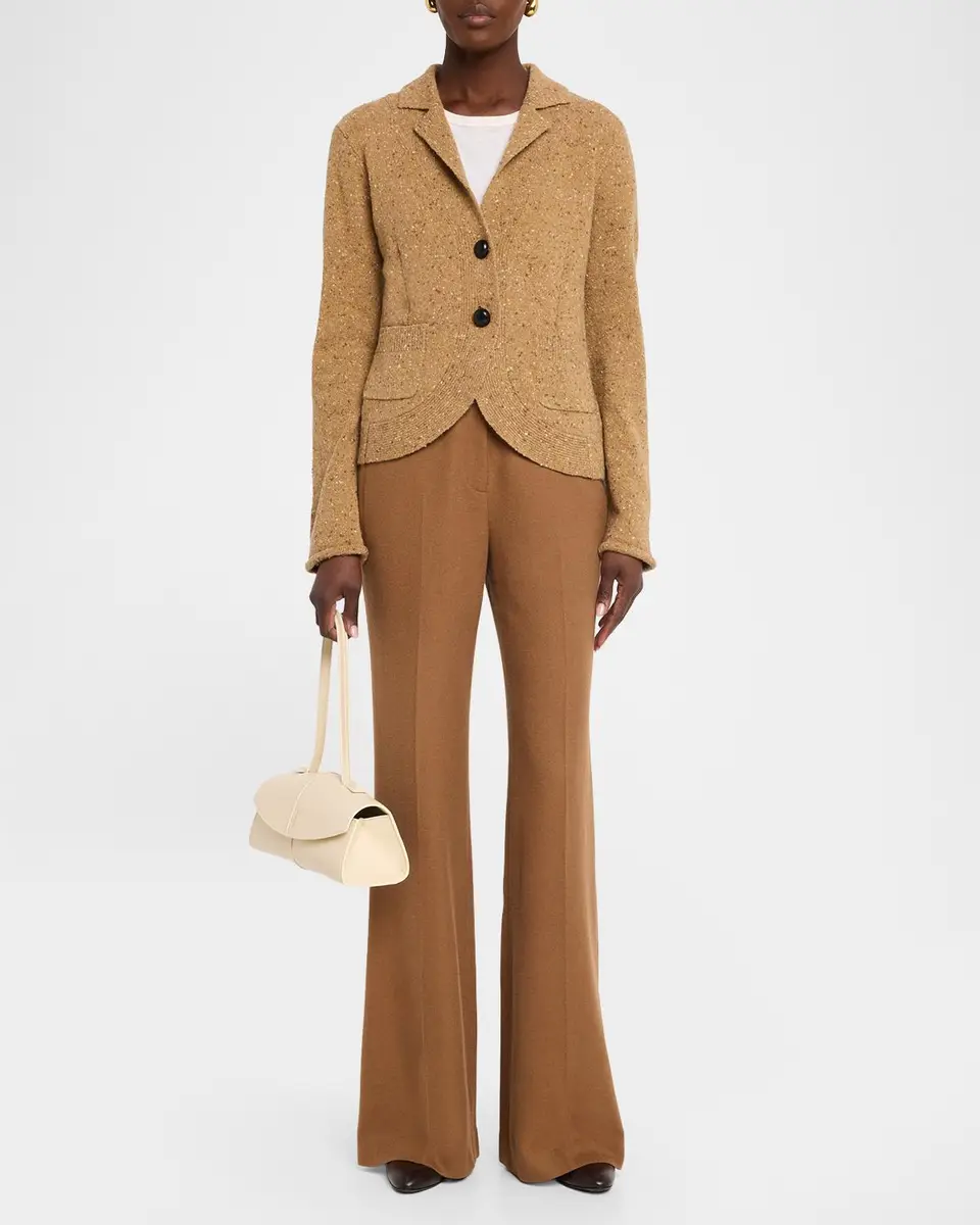 Lafayette 148 New York Donegal Curved-Hem Cashmere Jacket | Thumbnail 2 Lafayette 148 New York Donegal Curved-Hem Cashmere Jacket | Thumbnail 2