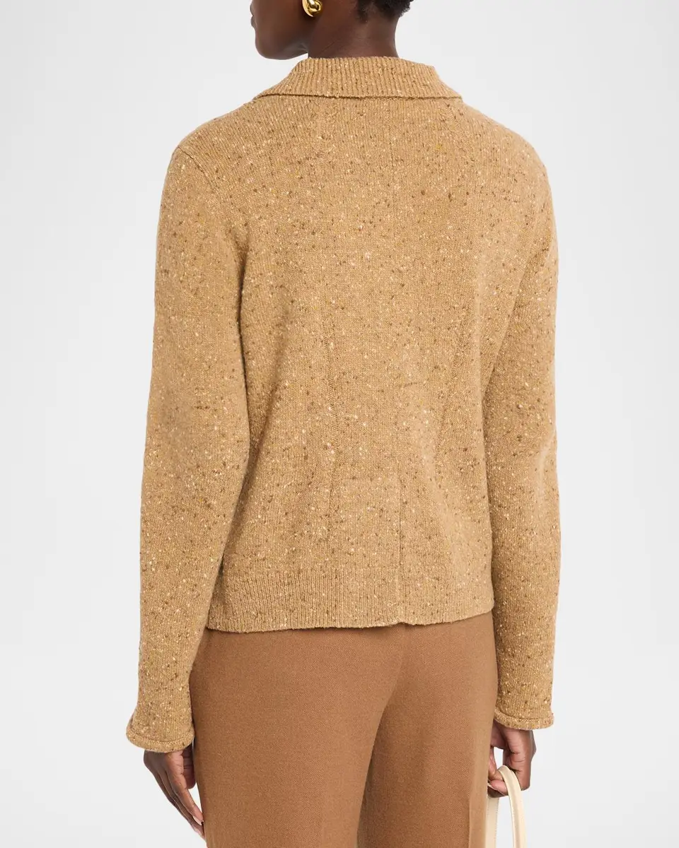 Lafayette 148 New York Donegal Curved-Hem Cashmere Jacket | Thumbnail 3 Lafayette 148 New York Donegal Curved-Hem Cashmere Jacket | Thumbnail 3