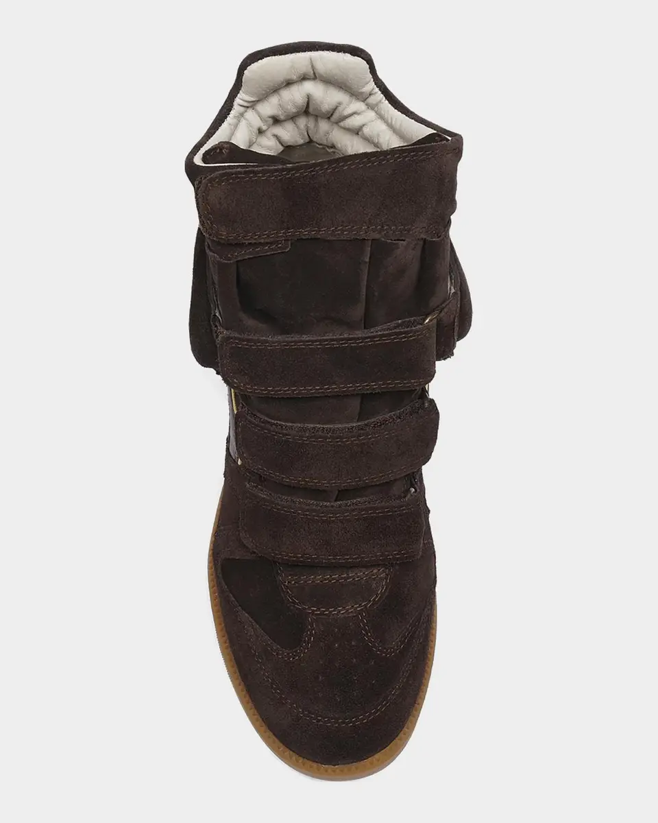 Isabel Marant Bekett Suede High-Top Platform Sneakers | Thumbnail 4