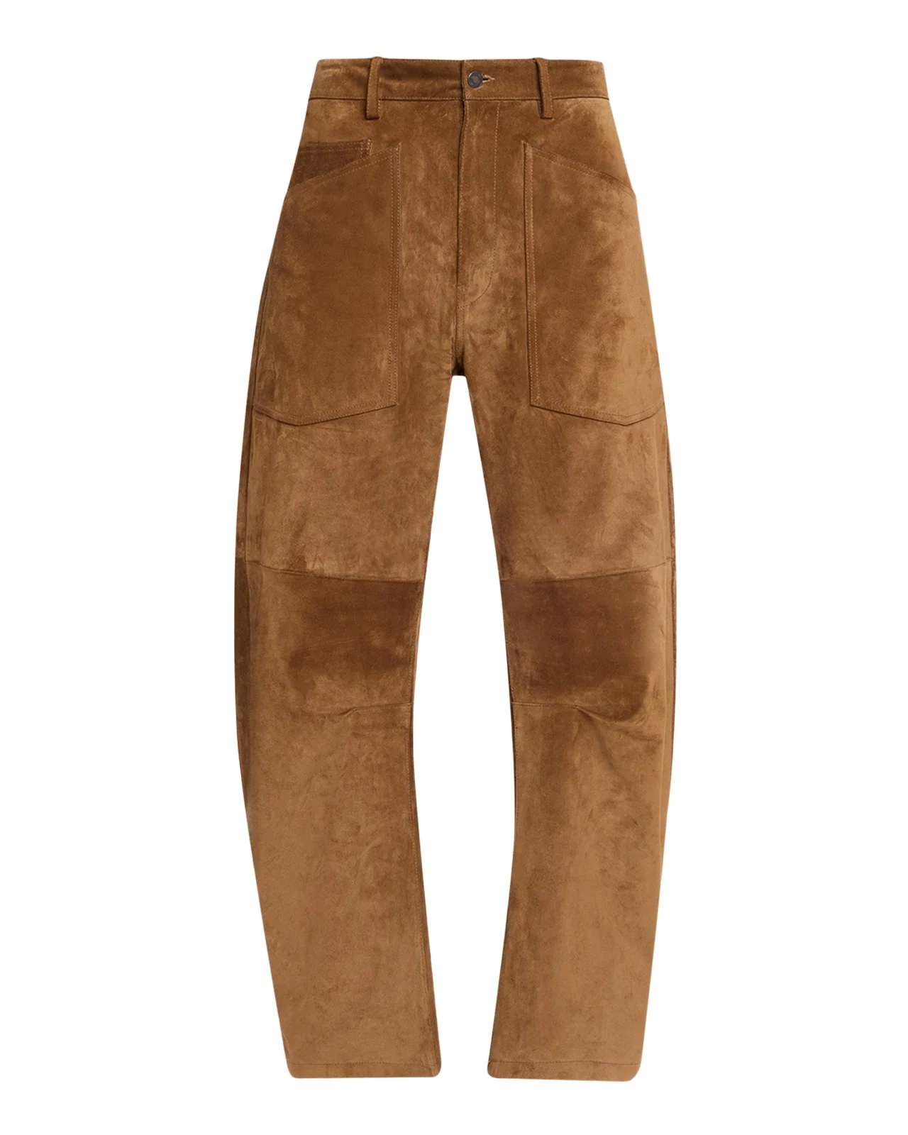 Shon Barrel-Leg Suede Pants Shon Barrel-Leg Suede Pants