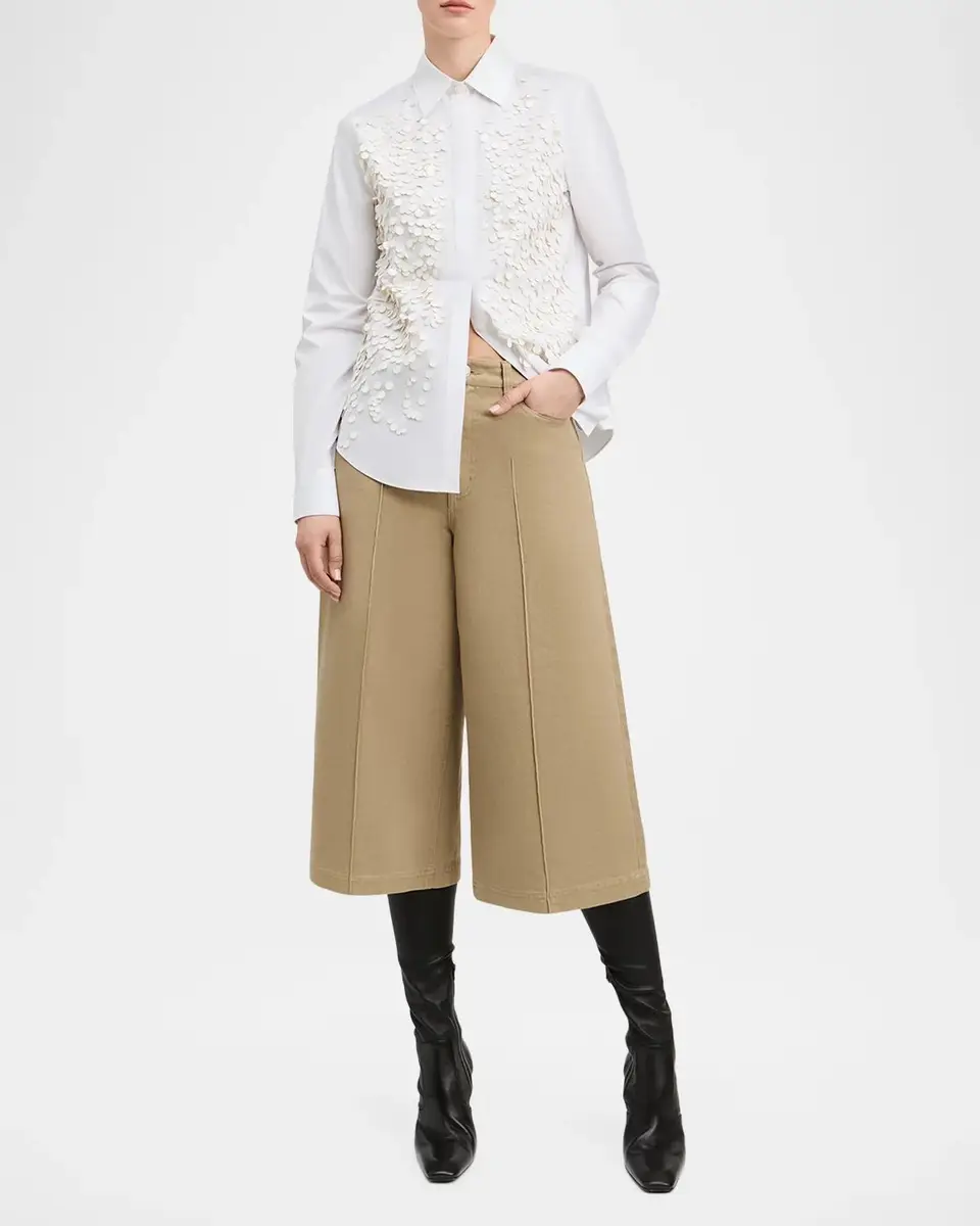 DEREK LAM 10 CROSBY Kehlani Sequin-Embellished Cotton Poplin Shirt | Thumbnail 2 DEREK LAM 10 CROSBY Kehlani Sequin-Embellished Cotton Poplin Shirt | Thumbnail 2