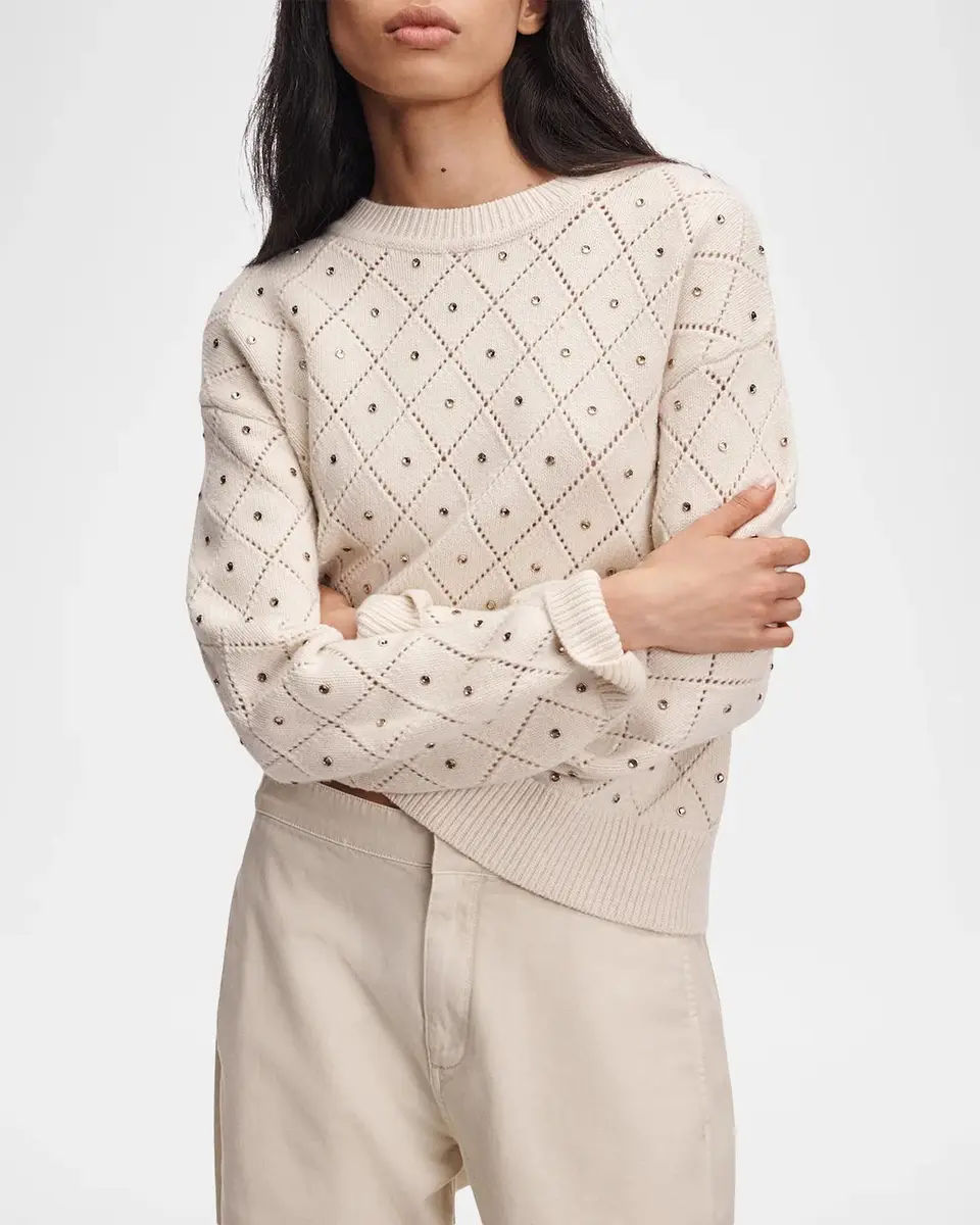 rag & bone Emma Rhinestone-Embellished Wool Sweater | Thumbnail 4 rag & bone Emma Rhinestone-Embellished Wool Sweater | Thumbnail 4