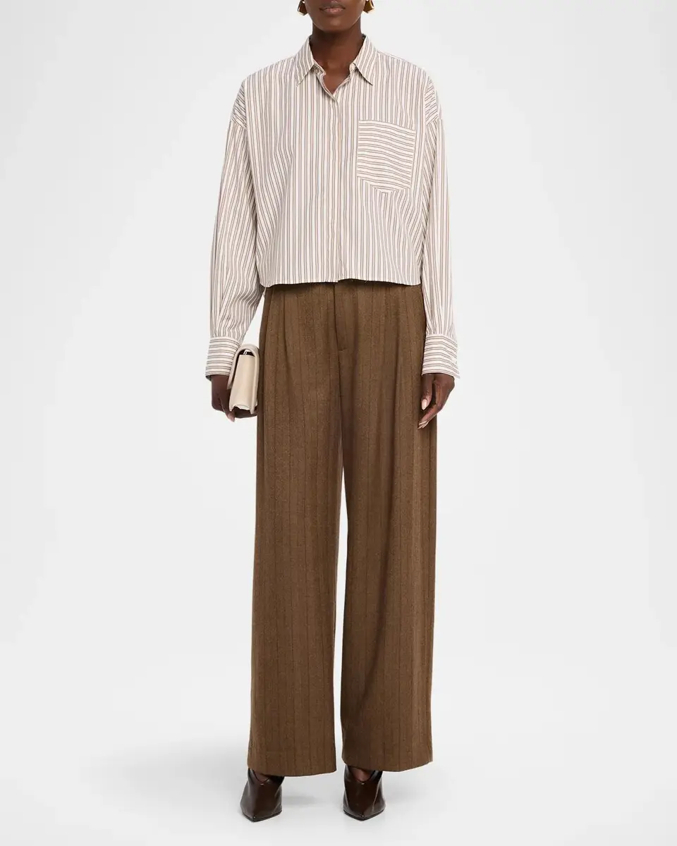 rag & bone Marin Pinstripe Cropped Shirt | Thumbnail 2 rag & bone Marin Pinstripe Cropped Shirt | Thumbnail 2