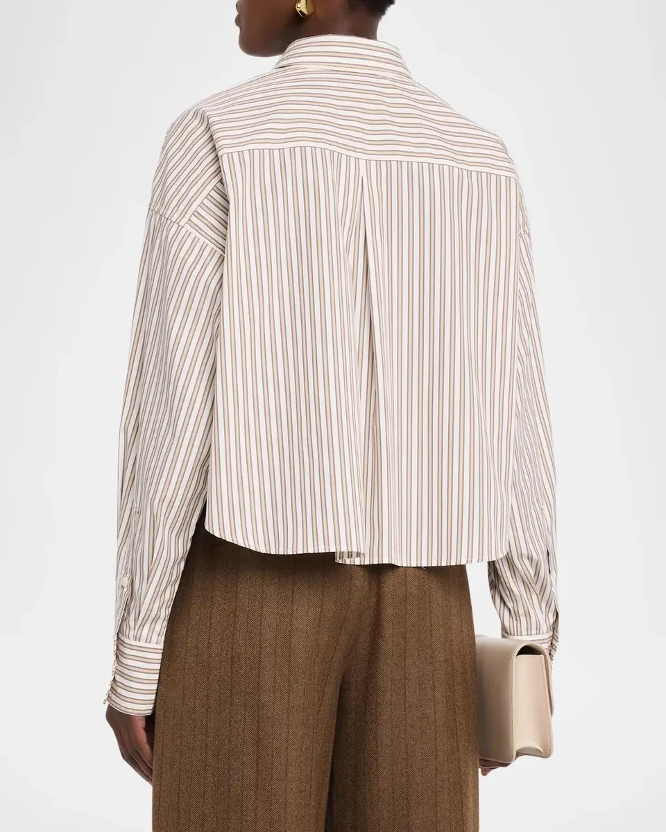 rag & bone Marin Pinstripe Cropped Shirt | Thumbnail 3 rag & bone Marin Pinstripe Cropped Shirt | Thumbnail 3