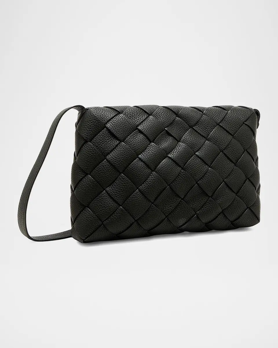 Bottega Veneta Men's Small Intreccio Leather Crossbody Bag | Thumbnail 3 Bottega Veneta Men's Small Intreccio Leather Crossbody Bag | Thumbnail 3