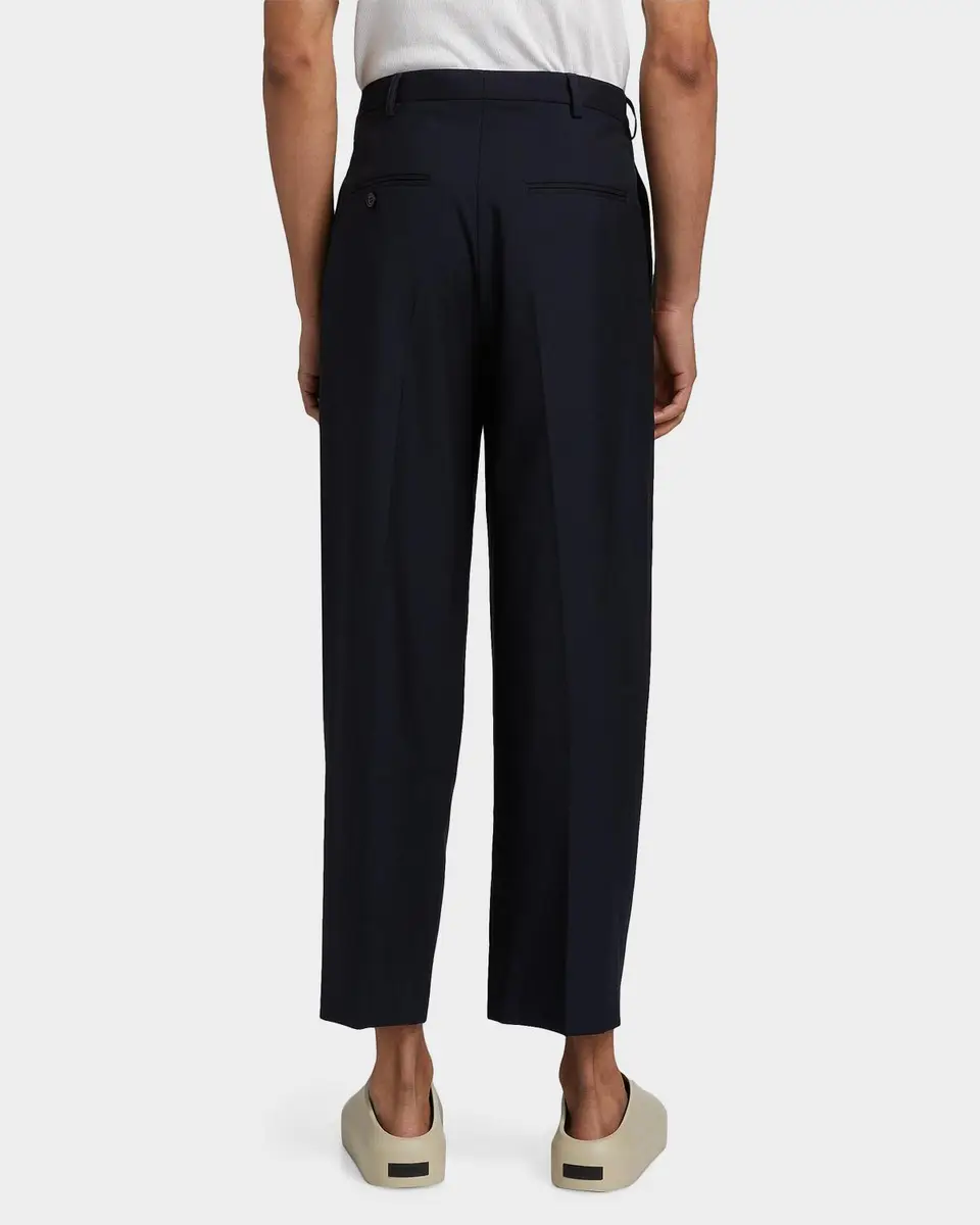 Marni Men's Tropical Wool Cropped Pleated Pants | Thumbnail 3