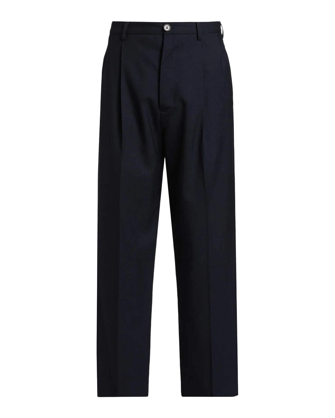 Men's Tropical Wool Cropped Pleated Pants Men's Tropical Wool Cropped Pleated Pants